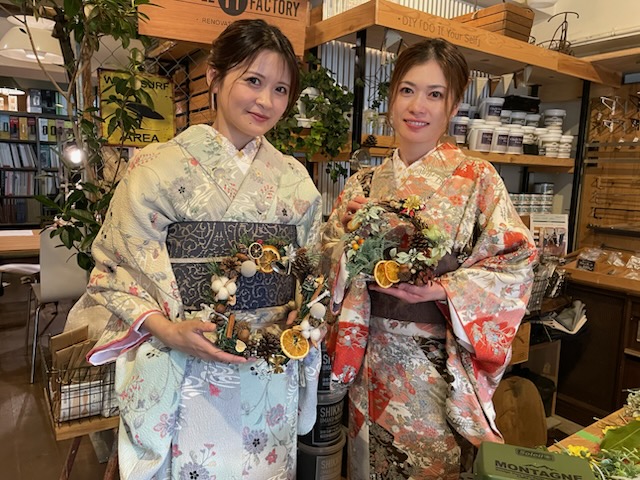 京都遊び場，リースづくりワークショップ京都